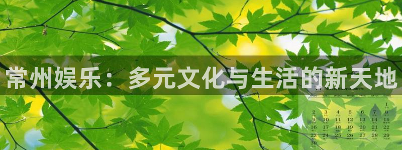 7790必发集团登录入口：常州娱乐：多元文化与生活的新天地