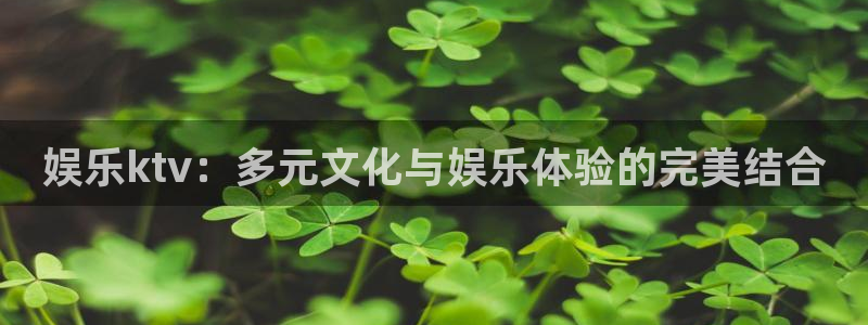 7790必发集团官网：娱乐ktv：多元文化与娱乐体验的完美结合