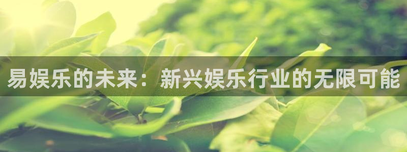 7790必发集团客服：易娱乐的未来：新兴娱乐行业的无限可能