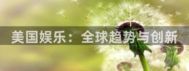 6690必发集团下载：美国娱乐：全球趋势与创新